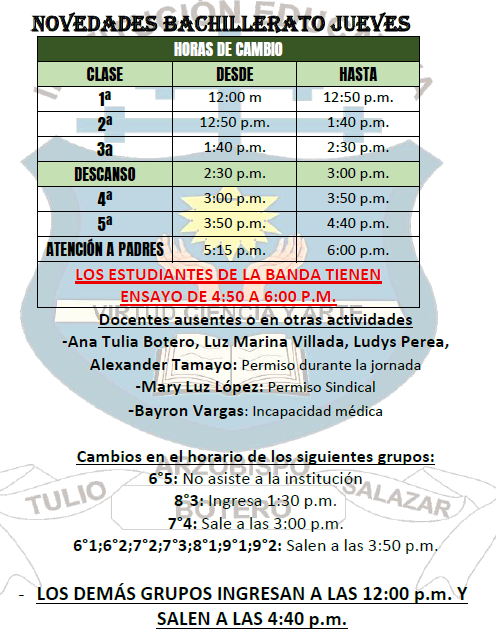 HORARIO